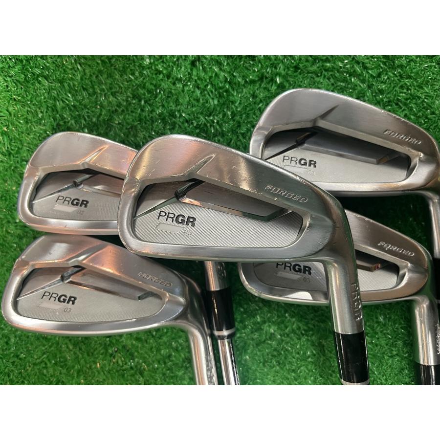 PRGR PRGR03アイアン 7I〜PW,AW 5本セット スペックスチールIII