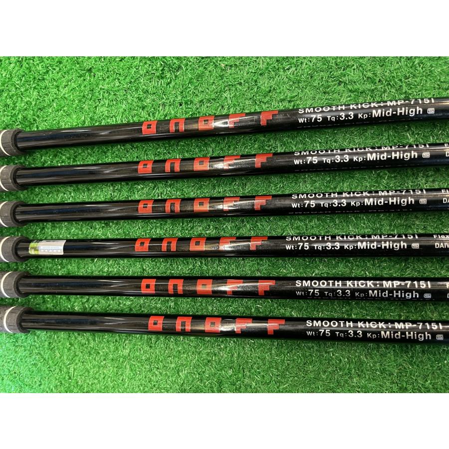 オノフ フォージドクロアイアン 5I〜PW 6本セット スムースキック MP-715I (S) onoff forged kuro smooth kick mp715i ■*MP@1*V*087の画像