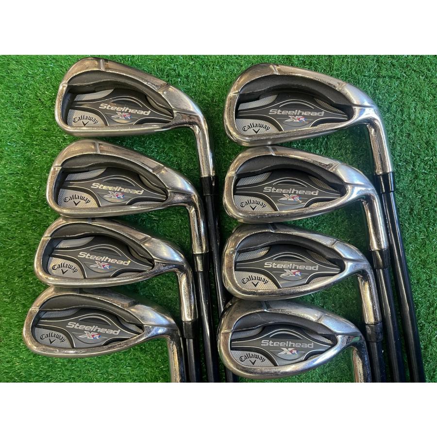 スチールヘッドXRアイアン 5I〜PW,AW,SW 8本セット 純正カーボン (S) キャロウェイ steelhead iron callaway■*MP@1*V*087の画像