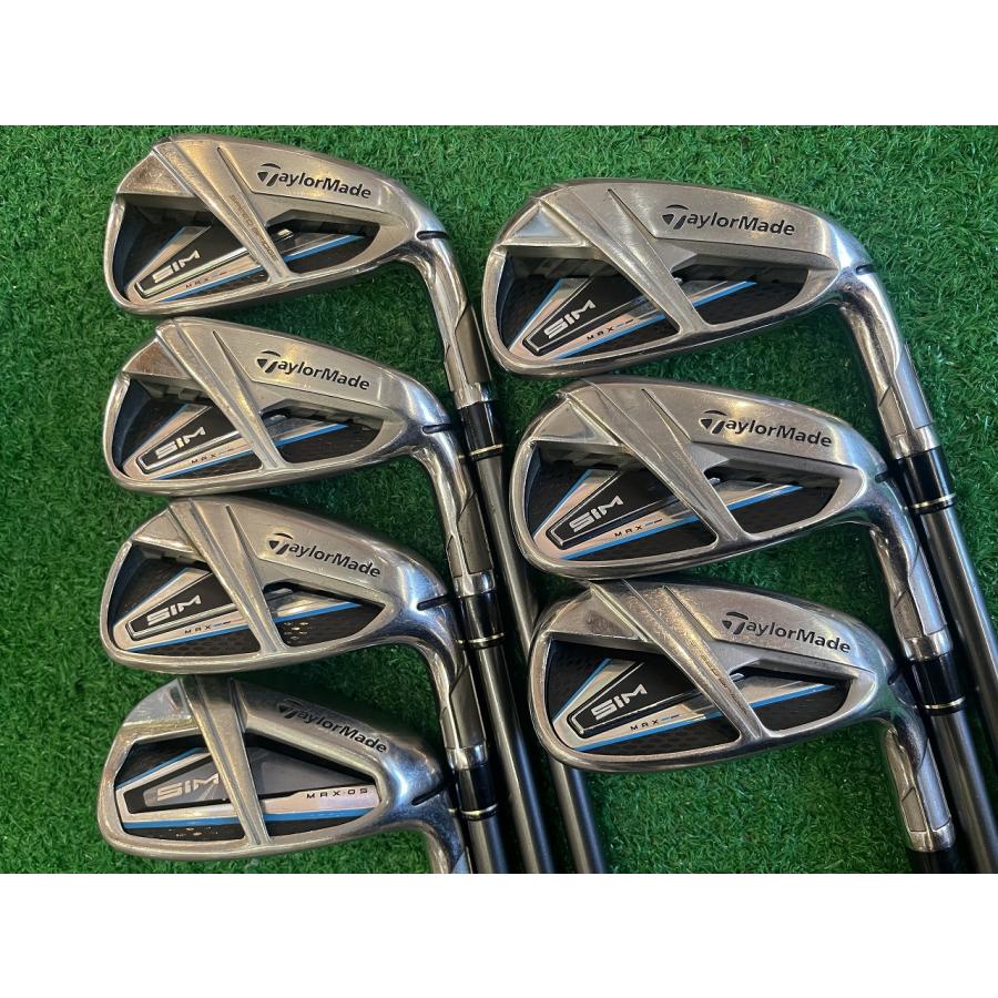 TaylorMade SIM MAX アイアンセット 5-P.A 7本セット S SIM シムマックスアイアン 5I〜PW,AW 7本セット テンセイブルーTM60 (S