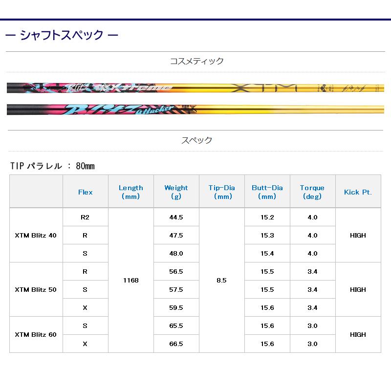 3〜5営業日】ミズノFW用 スリーブ付きシャフト Basileus バシレウス
