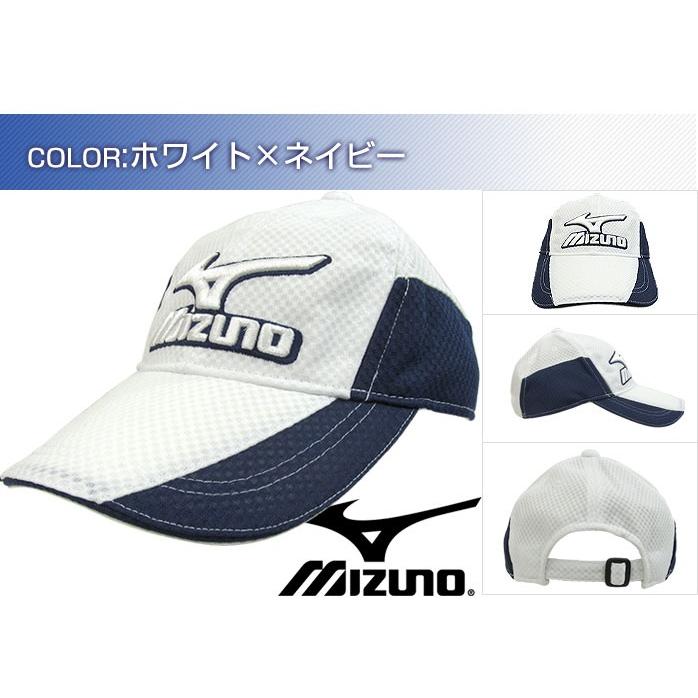 MIZUNO（ミズノ） メンズ 2トーンメッシュ ゴルフキャップ 汗をかいて