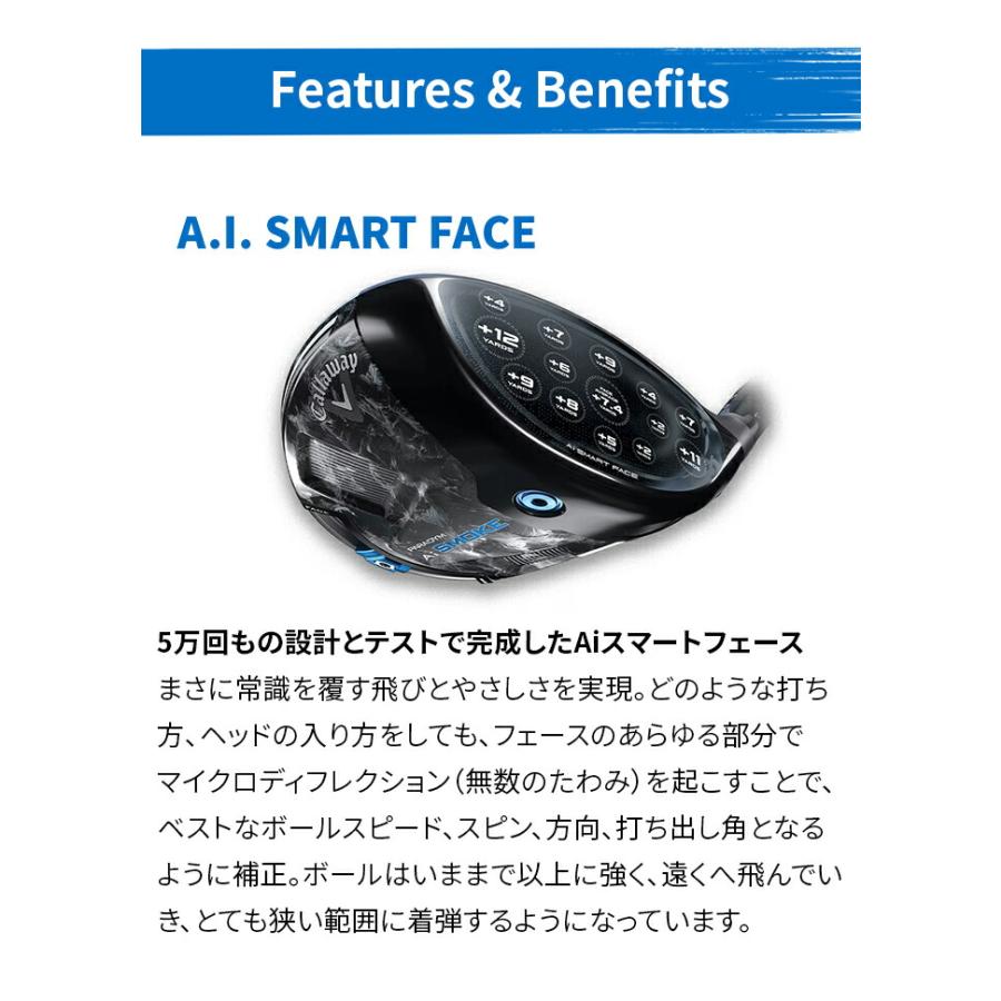 Ai SMOKE MAX ドライバー9.0 TENSEI 1K 50-S Callaway（キャロウェイ） Callaway Paradym Ai SMOKE MAX Driver 9.0