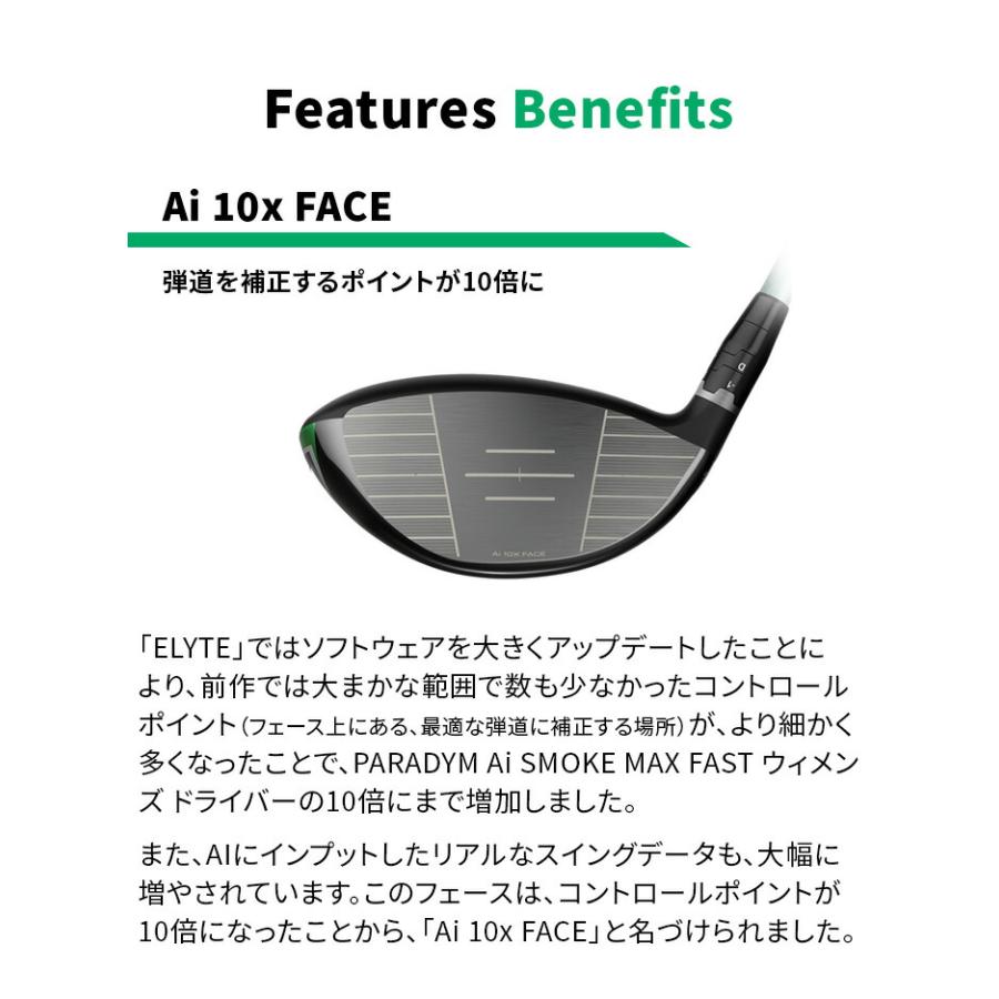 ELYTE 訳アリ品 新品未使用 キャロウェイ MAX FAST レディース