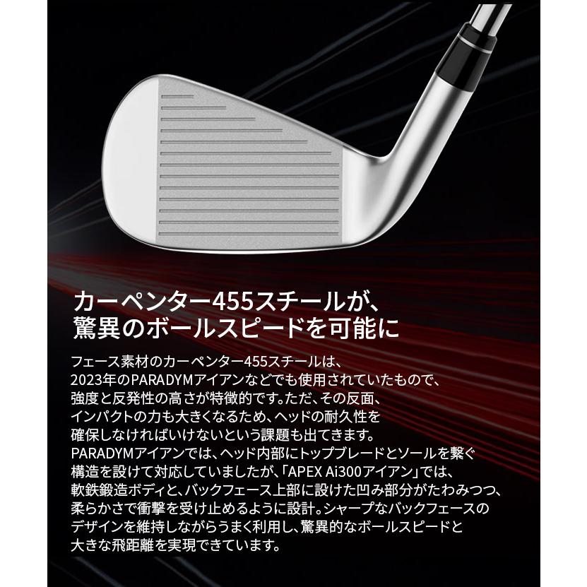 在庫限り】訳あり品 callaway キャロウェイ APEX Ai300 アイアンセット