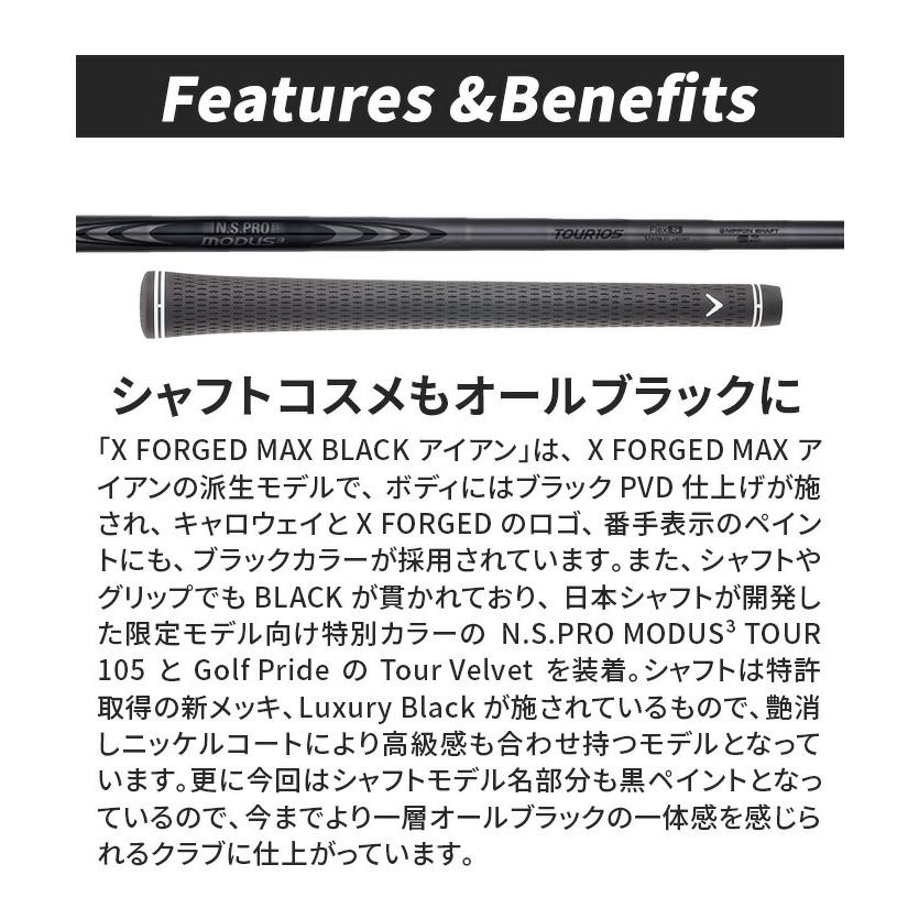 在庫限り 値下げしました！】キャロウェイ ゴルフ X FORGED MAX BLACK