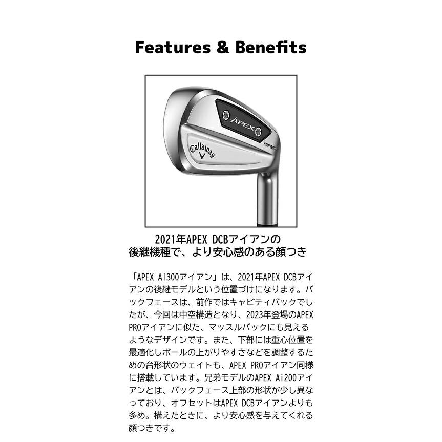 キャロウェイ APEX Ai 300 6本セット6S レフティ NS PRO 750GH neo