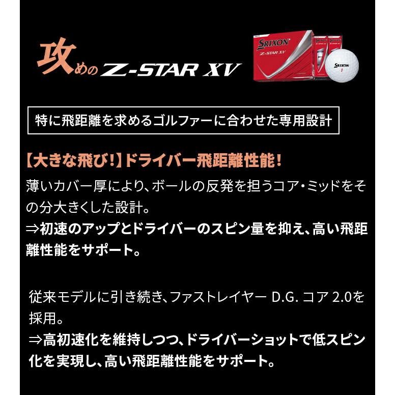 Z-STAR ダンロップ スリクソン シリーズ 2025 ゴルフボール 1ダース 12