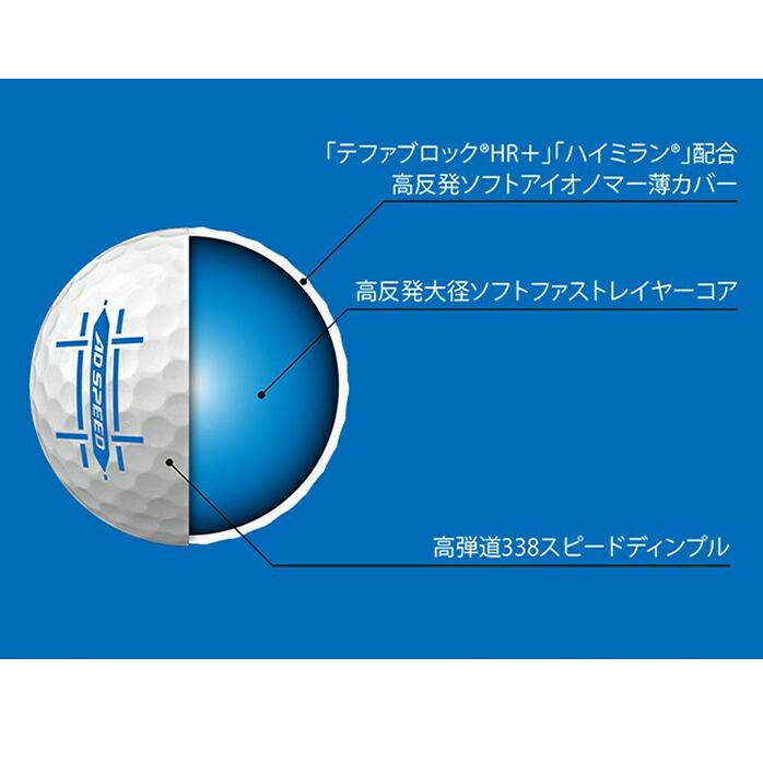 SRIXON ゴルフボール AD SPEED 22 ホワイト 1ダース 12球 2022