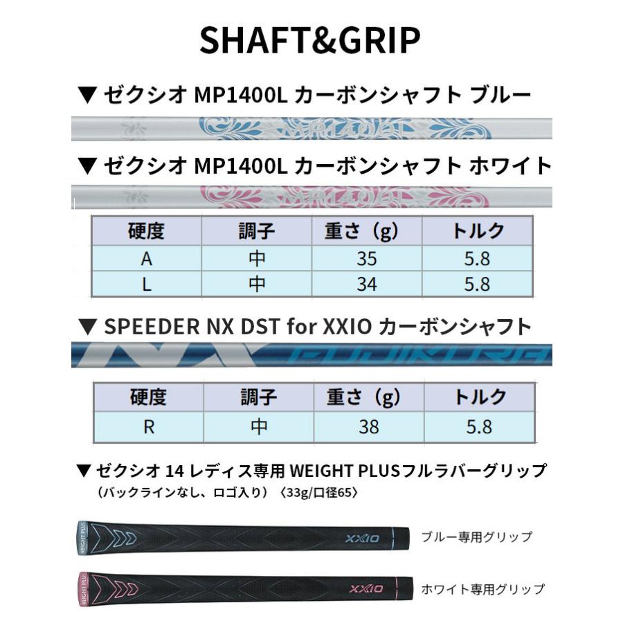 ダンロップ ゼクシオ XXIO14 ドライバー レディース 2025年モデル Speeder NX DST for XXIO R XXIO MP1400L L Aの画像