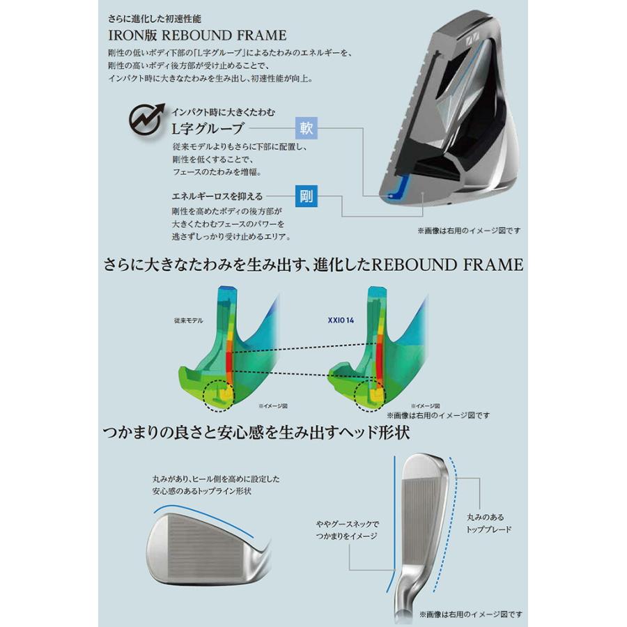 ダンロップ ゼクシオ XXIO14 レフティ アイアンセット 5本セット