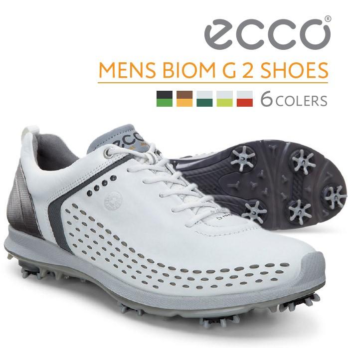 店頭展示品 ECCO メンズ ゴルフ シューズ MEN'S GOLF BIOM G2 Lace 天然皮革 軽量 撥水 15BIOM G2