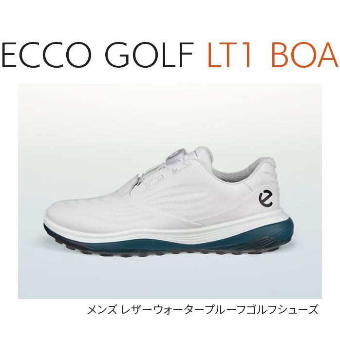 交換往復無料】 ECCO エコー ゴルフシューズ LT1 BOA メンズ スパイク