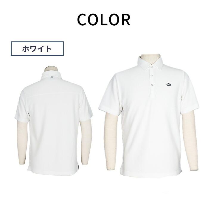 FIDRA メンズ ゴルフポロシャツ ホワイト Mサイズ 店頭展示品 フィドラ FIDRA メンズ ゴルフウェア FD5TTG18 メッシュ
