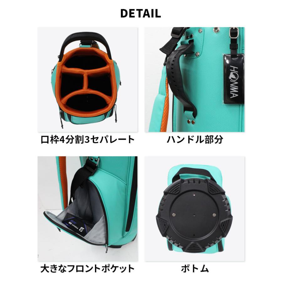 HONMA GOLF ホンマ ゴルフ ライト キャディバッグ 23SS 9型 軽量 HONMA GOLF ホンマ ゴルフ ライト キャディバッグ 23SS 9型 軽量
