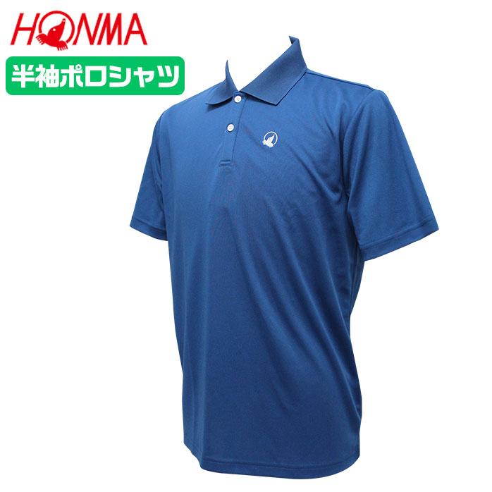 本間 ゴルフ メンズ ボタンダウン半袖シャツ ポロシャツ ホワイト ワンポイント 無地 刺繍ロゴ 人気No.1 HONMA 世界有名な