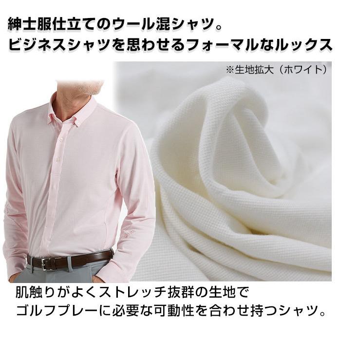 ホンマ ゴルフ メンズ 長袖 シャツ ポロシャツ 前開き ボタンダウン ビジポロ ビズポロ 本間 931 Honma ゴルフパートナー 別館 通販 Paypayモール