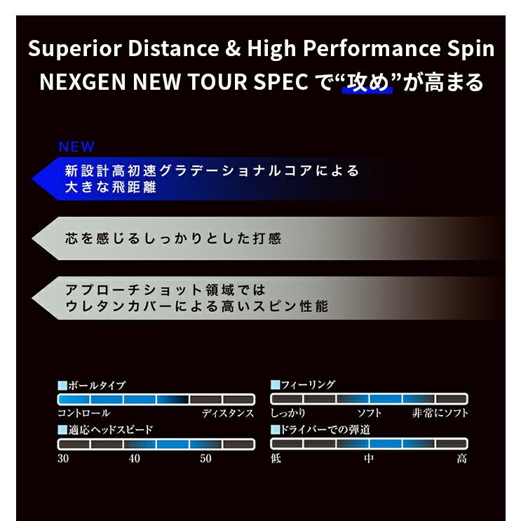 NEXGEN ゴルフ ボール TOUR SPEC ツアースペック 1ダース 12球 NEXGEN ゴルフ ボール TOUR SPEC ツアースペック 1ダース 12球