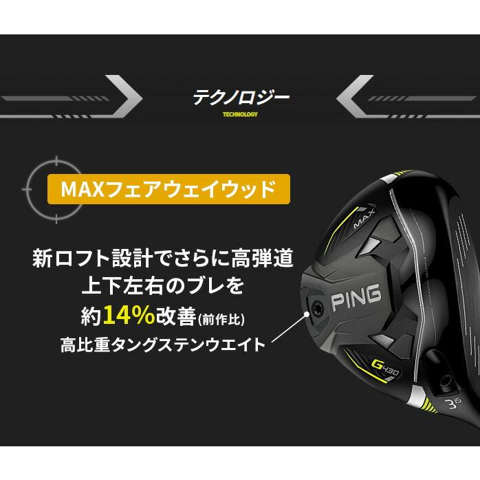 店頭展示品 PING ピン レフティ G430 MAX フェアウェイウッド 3W 5W