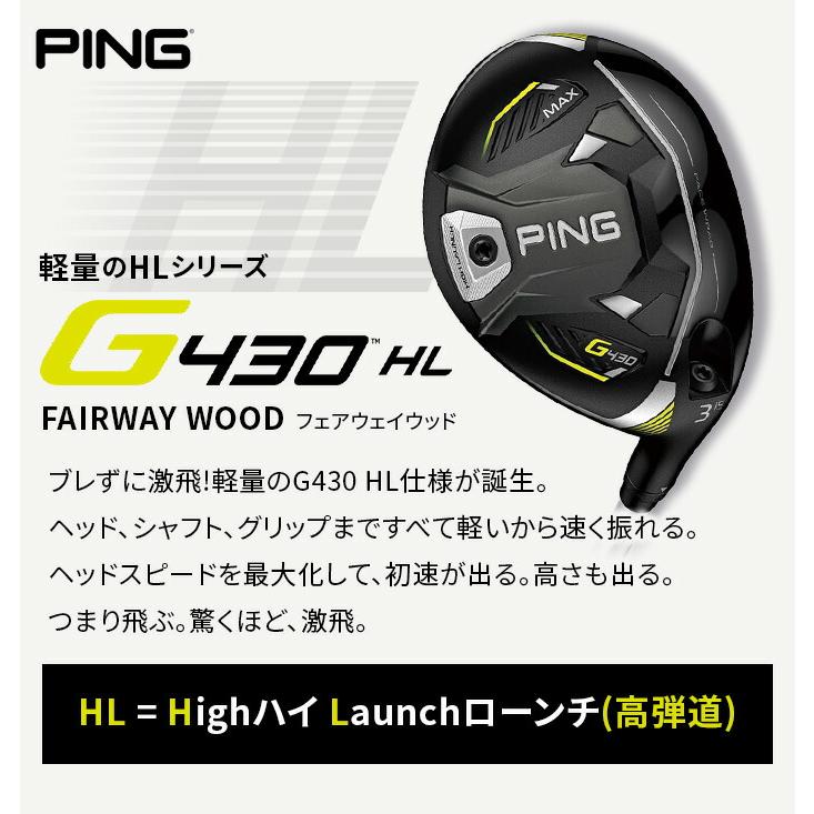 PING ピン G430 HL MAX フェアウェイウッド 5W レフティ SPEEDER NX 45