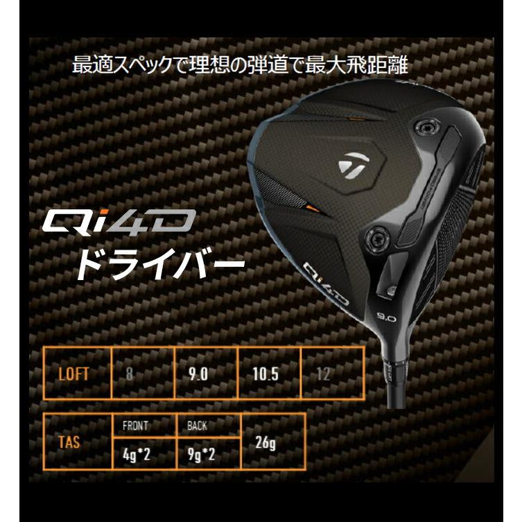 TaylorMade（テーラーメイド） ゴルフ Qi4D ドライバー 10.5°VENTUS TR