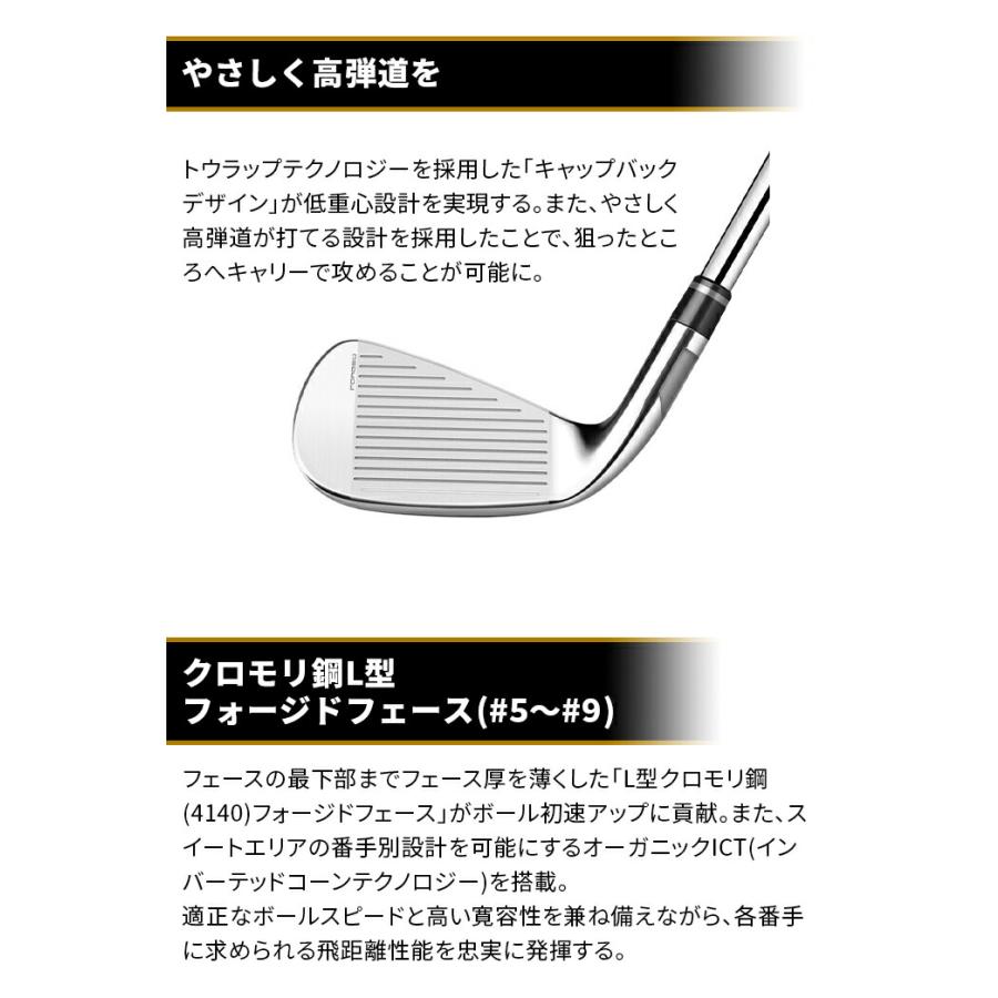 店頭展示品 新品未使用 テーラーメイド ゴルフ STEALTH GLOIRE アイアンセット 5本セット 6I〜9I PW ステルス グローレ TaylorMade｜golfpartner-annex｜05