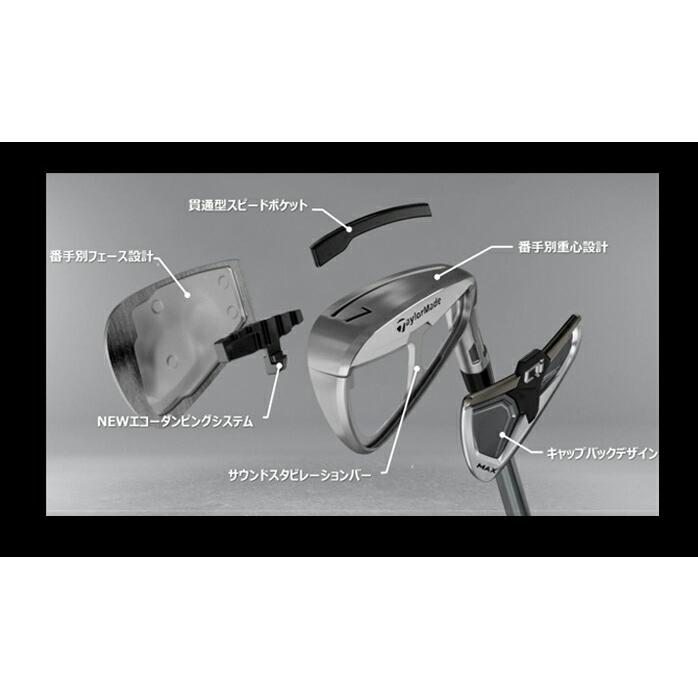 テーラーメイド ゴルフ Qi4D MAX アイアンセット 6本 6-9 PW AW メンズ