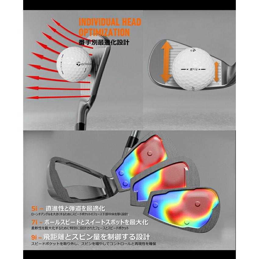 テーラーメイド ゴルフ Qi4D MAX LITE アイアンセット 6本 6-9 PW AW