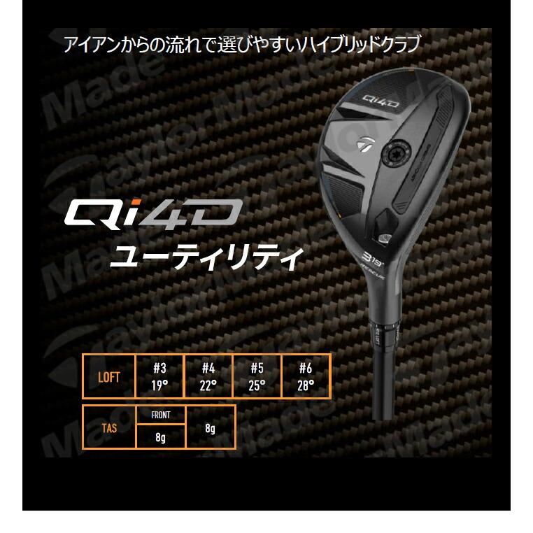 TaylorMade（テーラーメイド） ゴルフ Qi4D ユーティリティ メンズ 右