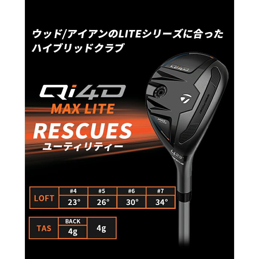 テーラーメイド ゴルフ Qi4D MAX LITE ユーティリティ メンズ 右利き