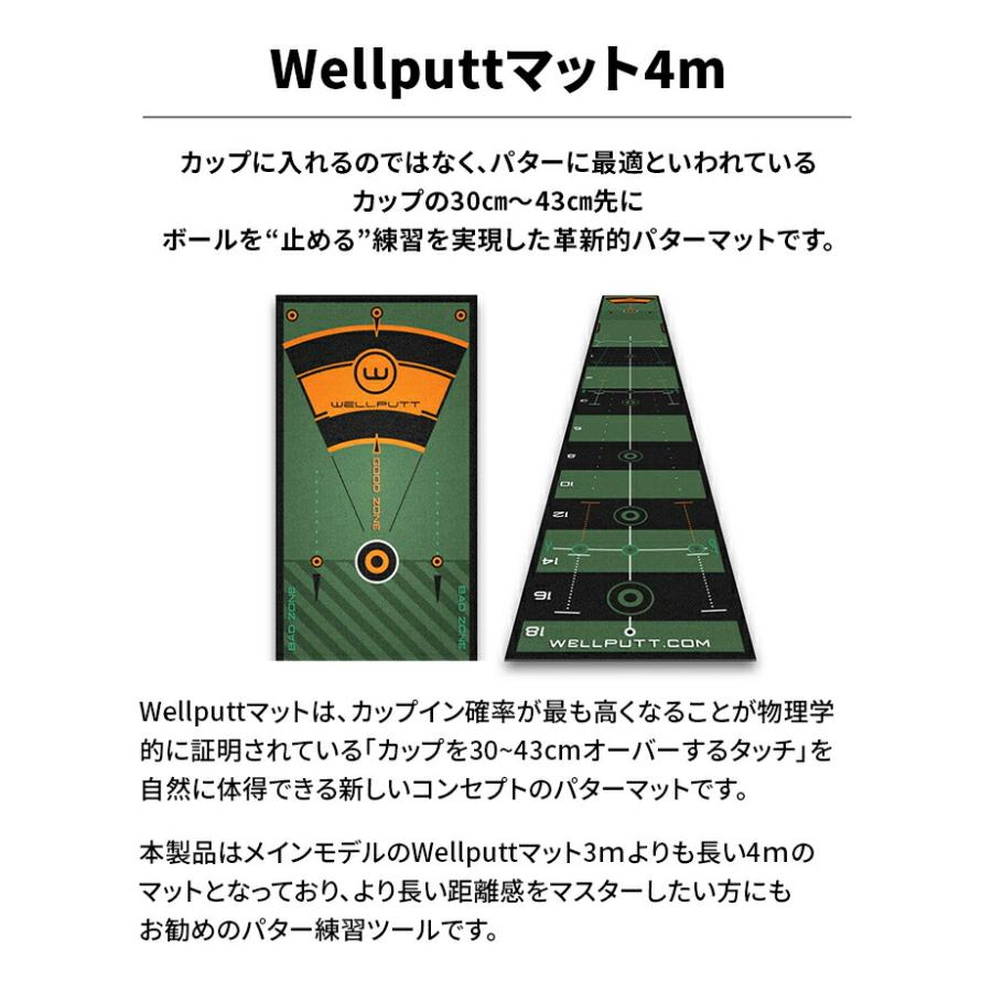 テックウインド ウェルパット Wellputt パターマット 4m パター練習
