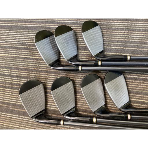 ツルヤ アクセル アイアンセット Gold Premium V AXEL Gold Premium V 7S フレックスR 中古 Cランクの画像