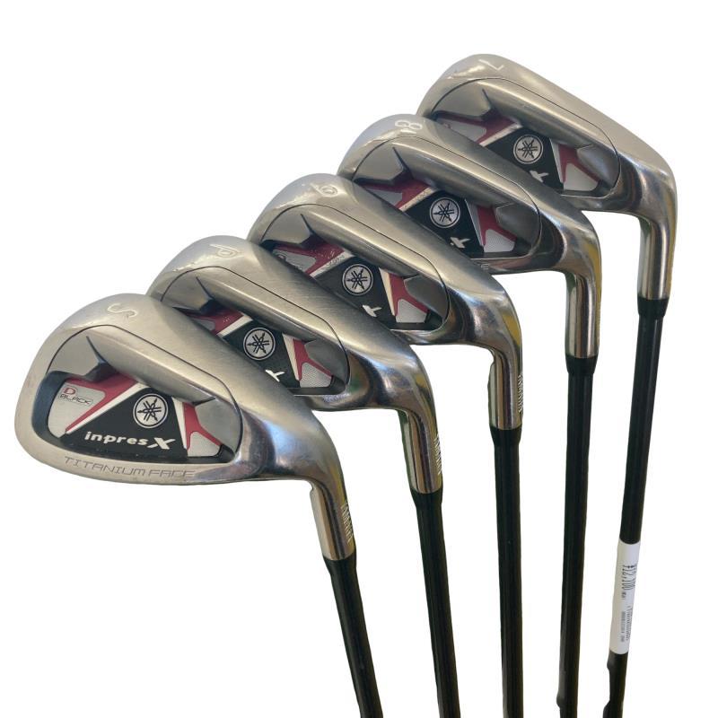 【女性用】YAMAHA inpres X C's レディース アイアンセット YAMAHA（ヤマハ） inpres X D BLACK(2010) 5S レディース アイアン