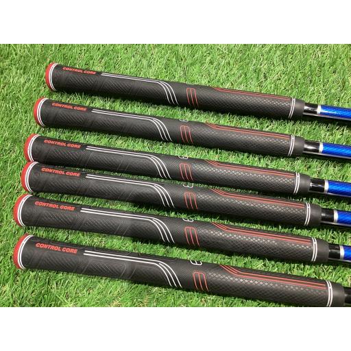 格安◆ツルヤアクセルBLアイアンセットカーボン(S) ツルヤ アクセル アイアンセット BL AXEL 6S フレックスS 中古 Cランク