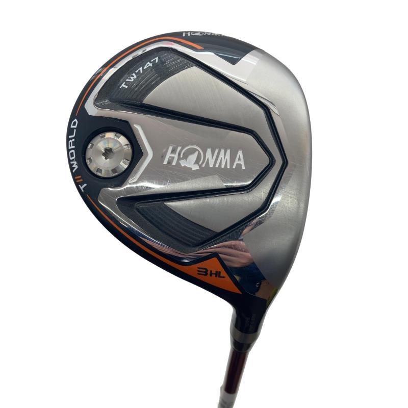 【良品】HONMA TW747 ウッドセット(Sシャフト) 3本セット、カバー付 HONMA GOLF（本間ゴルフ） TOUR WORLD TW747 3HL フェアウェイウッド
