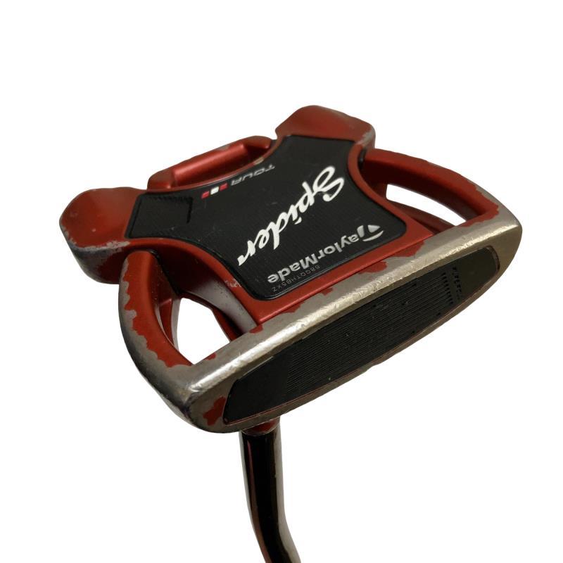 【中古ゴルフクラブ】テーラーメイド スパイダー ツアー レッド ダブルベンド パター 2018 オリジナルスチール パター【14日間返品OK】 TaylorMade（テーラーメイド） Spider Tour RED(サイトライン) ダブル