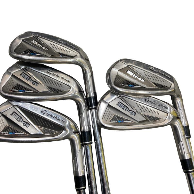 【新品未使用】テーラーメイド SIM2 MAX 5本セット 純正S TaylorMade（テーラーメイド） SIM2 MAX 5S アイアンセット IR