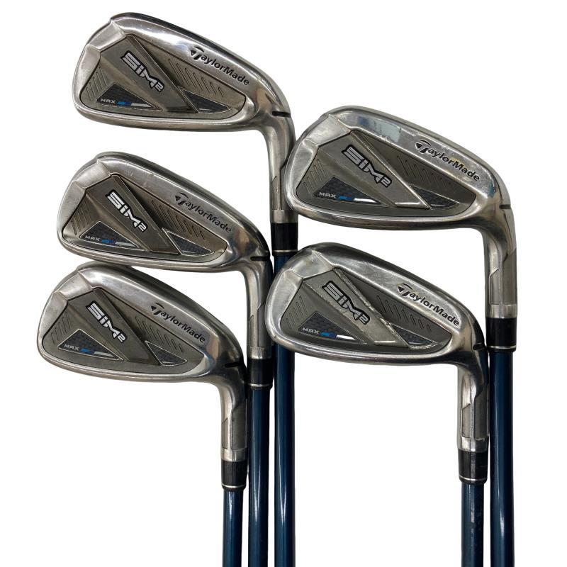 【新品未使用】テーラーメイド SIM2 MAX 5本セット 純正S TaylorMade（テーラーメイド） SIM2 MAX 5S アイアンセット IR