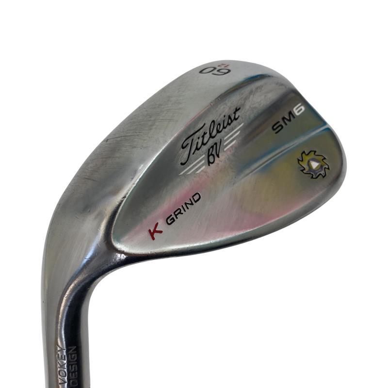 タイトリスト ＶＯＫＥＹ　ＳＰＩＮ　ＭＩＬＬＥＤ　ＳＭ６　ツアークロム　６０° Titleist（タイトリスト） VOKEY SPIN MILLED SM6 ツアークロム 60°/12