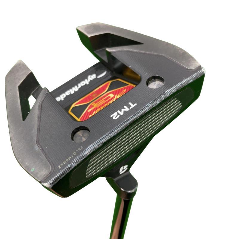 『美品』TaylorMadeSpiderTOURTM2パター34インチスパイダー TaylorMade（テーラーメイド） Spider GT BLACK TM2 34インチ パター