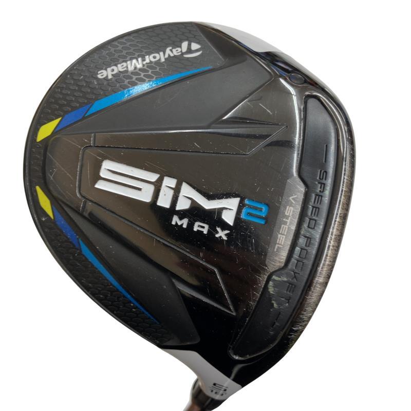 ゴルフ 良品 テーラーメイド SIM2 MAX 5W 純正カーボン R カバー付
