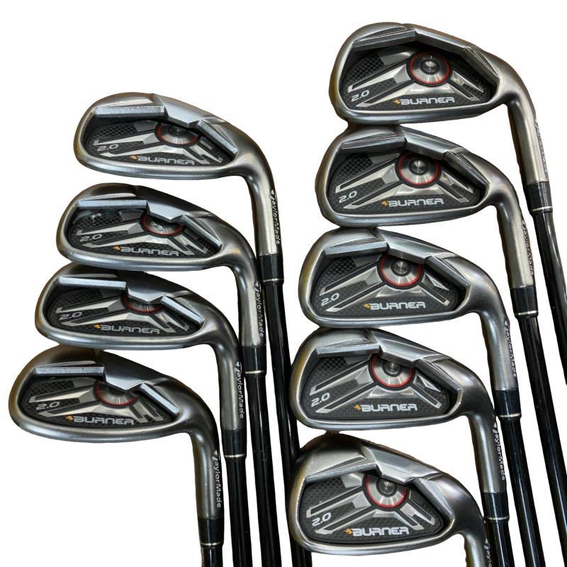 TaylorMade BURNER2.0 フレックスR アイアン 9本セット TaylorMade（テーラーメイド） BURNER 2.0 9S アイアンセット IR