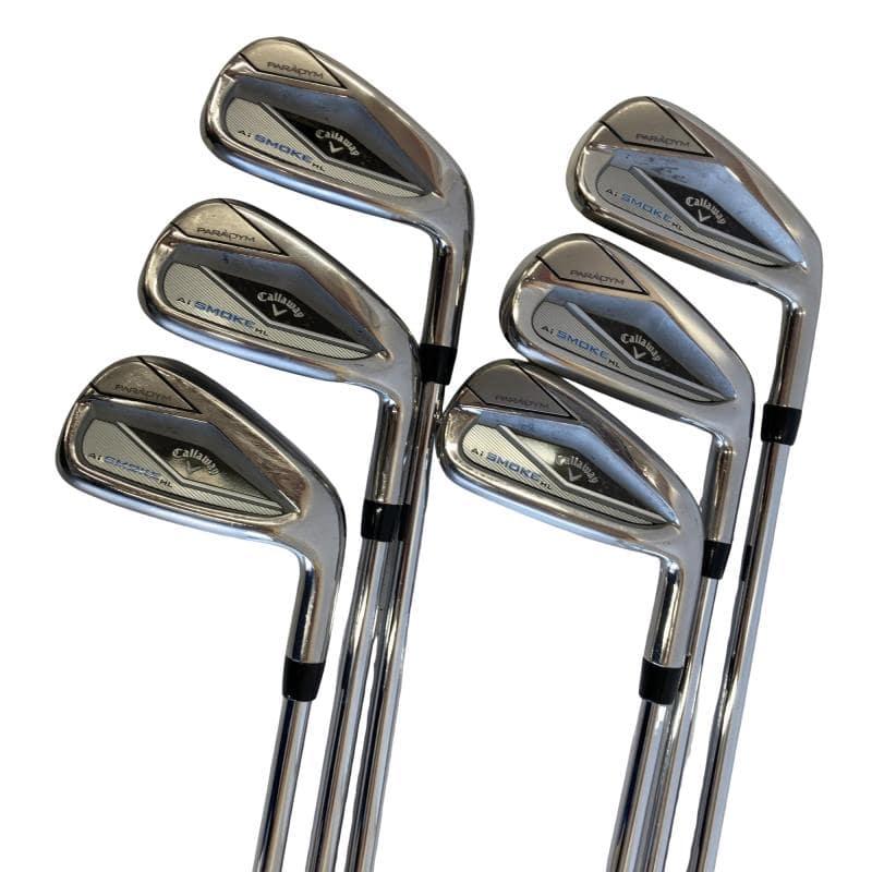 【良品】初心者推奨 キャロウェイ Aiスモーク メンズアイアンセット 7本 S Callaway（キャロウェイ） PARADYM Ai SMOKE HL 7S アイアンセット IR