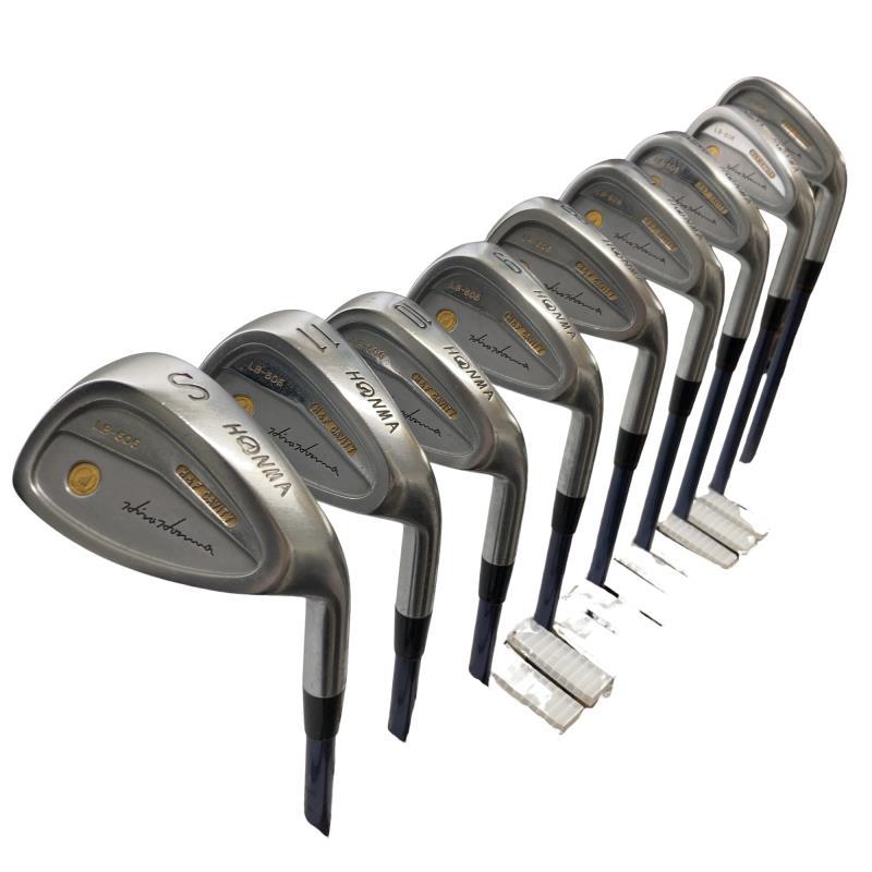 ゴルフセット　テーラーメイドバッグ　ウッド　アイアン　カーボンシャフト HONMA GOLF（本間ゴルフ） LB-606 H＆F 24K GP 10S アイアンセット IR
