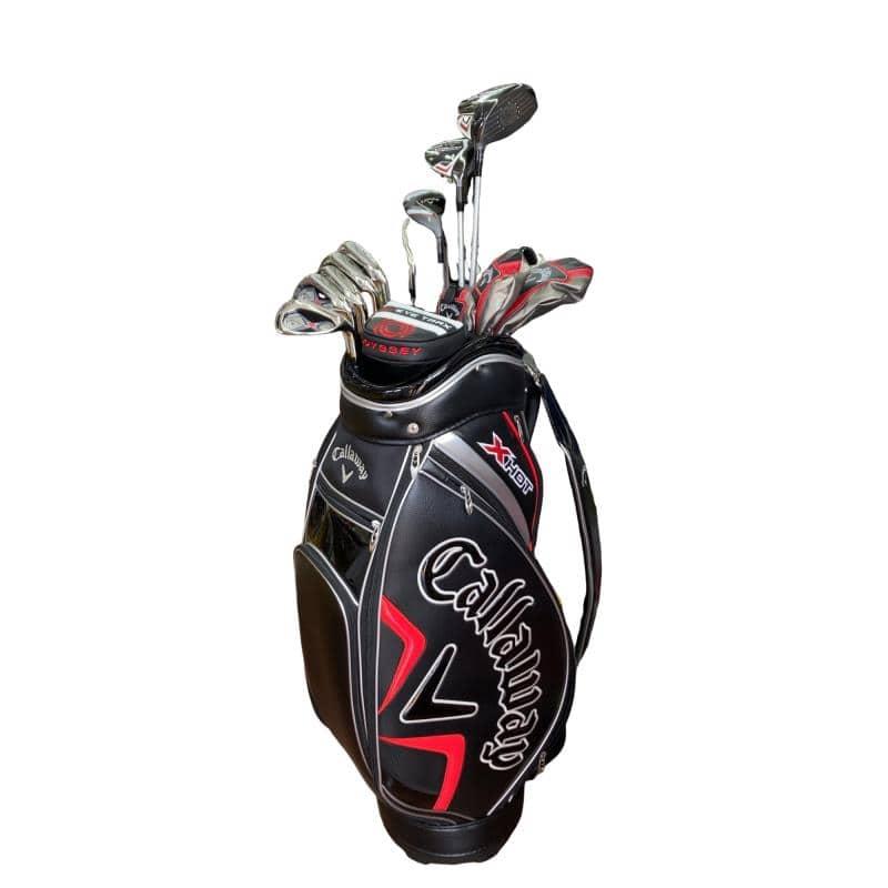 【新品同様】キャロウェイ X HOT クラブセット 11本 Sフレックス Callaway（キャロウェイ） X HOT(2021) 11S(キャディバッグ付き