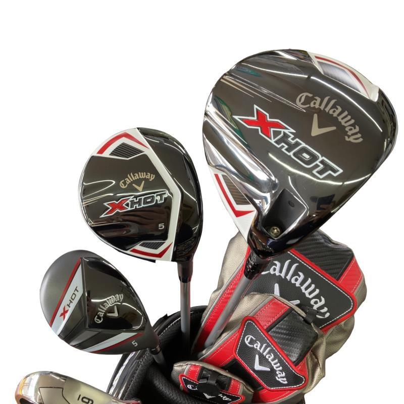 【新品同様】キャロウェイ X HOT クラブセット 11本 Sフレックス Callaway（キャロウェイ） X HOT(2021) 11S(キャディバッグ付き