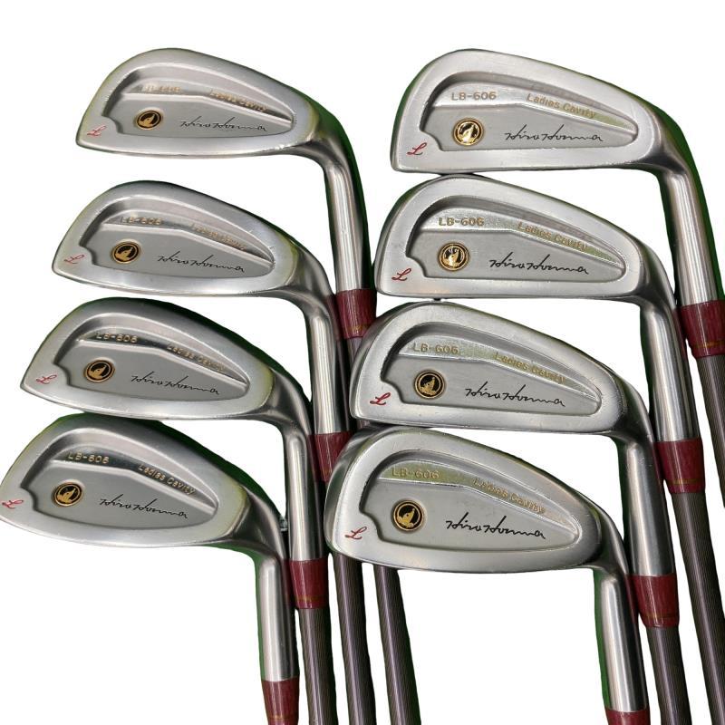 【女性用】HONMA LB-606 ★★ レディース アイアンセット ８本 HONMA GOLF（本間ゴルフ） LB-606 黒七宝 8S レディース アイアン