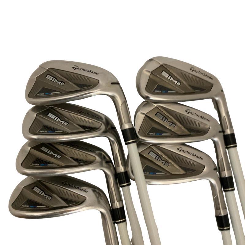 テーラーメイド シム2マックス アイアン7本セット レディースゴルフ ほぼ新品 TaylorMade（テーラーメイド） SIM2 MAX 7S レディース アイアンセット