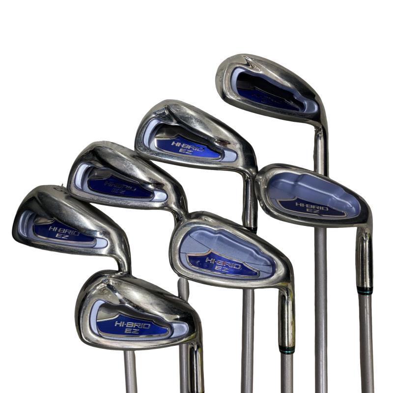 レディース！ダンロップHIBRIDアイアンセット8本 フレックスL DUNLOP（ダンロップ） HI-BRID EZ 8S レディース アイアンセット IR