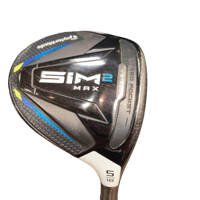 テーラーメイド SIM2 MAX 5w DI-8 S 18° ヘッドカバー付き TaylorMade（テーラーメイド） SIM2 MAX 5W フェアウェイウッド FW